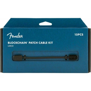 Fender Blockchain Patch Cable Kit LRG Negro Angulado - Angulado
