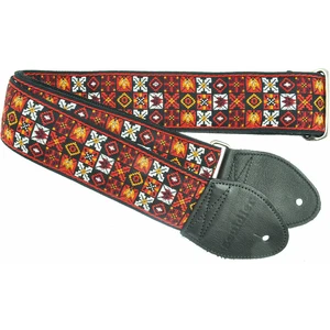 Souldier Woodstock Red Correa de guitarra textil