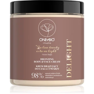 OnlyBio Ritualia Delight bronzující krém na obličej a tělo pro zvýraznění opálení 250 ml