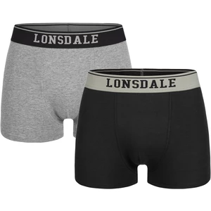 Férfi boxeralsó Lonsdale 113859-Grey/Black