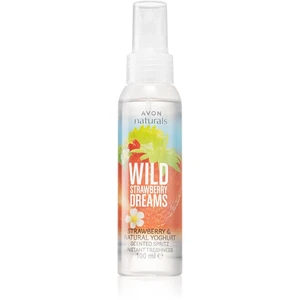 Avon Naturals Wild Strawberry Dreams tělový sprej s vůní jahod 100 ml