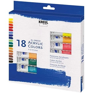 El Greco Set Acrylfarben 18x12 ml