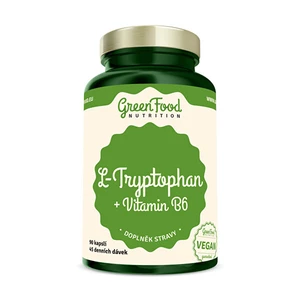 GreenFood L-Tryptophan + Vitamin B6 90 kapslí