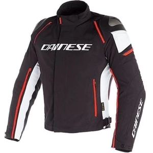 Dainese Racing 3 D-Dry Black/White/Fluo Red 50 Textile Jacket