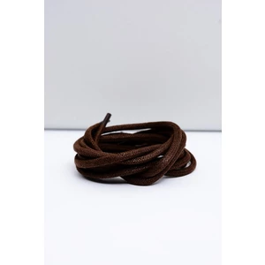 Corbby Brown Waxed Thick Shoelaces