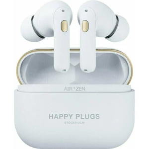 Slúchadlá Happy Plugs Air 1 Zen biela bezdrôtové slúchadlá • výdrž až 30 h • frekvencia 20 Hz až 20 kHz • citlivosť 107 dB • impedancia 16 ohmov • 10
