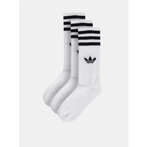 Sada tří párů bílých ponožek adidas Originals