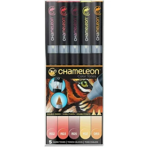 Chameleon Stínovací popisovač Warm Tones 5 ks
