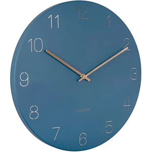 KARLSSON Nástěnné hodiny Charm – modrá