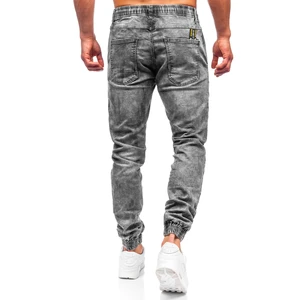 Černé pánské džínové jogger kahoty Bolf T368