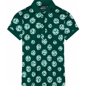 J.Lindeberg Tour Tech Print Golf Polo Rain Forest Sphere Dot S