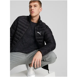 Puma Men's Black Quilted Track Jacket - Men's