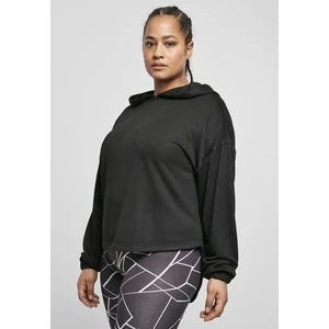 Women's Oversized Modal Terry Terry Hoodie Black