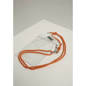 I Phone 8 Accessory Necklace - Transparent/Orange