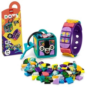 Neonový tygr – náramek & ozdoba na tašku - LEGO DOTS (41945)