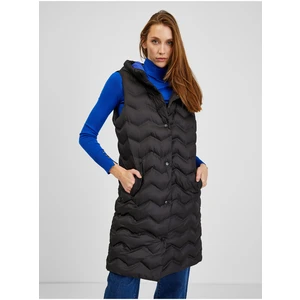 Orsay Black Ladies Quilted Vest - Women