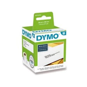 Dymo 99010, S0722370, 28mm x 89mm, bílé, adresní papírové štítky
