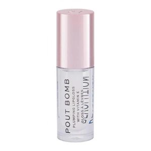 Makeup Revolution Pout Bomb lesk na pery pre väčší objem s vysokým leskom odtieň Glaze 4.6 ml