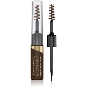 Max Factor Browfinity voděodolná tužka na obočí s kartáčkem odstín 02 Medium Brown 4,2 ml