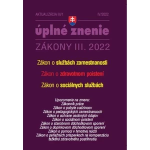 Aktualizácia III/1 2022 – Služby zamestnanosti, Zdravotné poistenie