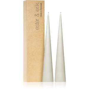 ester & erik cone candles linen grey (no. 22) dekorativní svíčka 2x25 cm