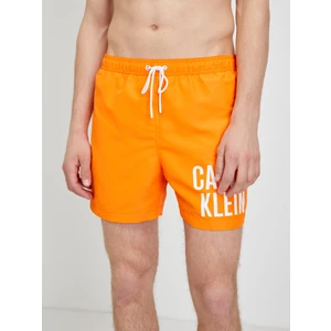 Oranžové pánské plavky Calvin Klein - Pánské