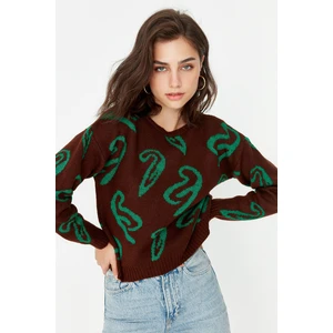 Trendyol Sweater - Brown - Regular fit