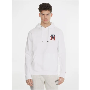 White Men's Hoodie Tommy Hilfiger - Mens