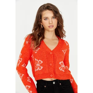 Trendyol Cardigan - Orange - Regular fit
