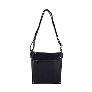 Black women's shoulder bag made of eco-leather