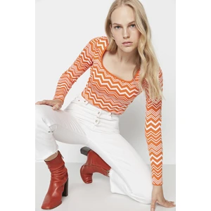 Trendyol Sweater - Orange - Regular fit