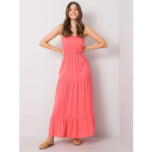 FRESH MADE Long coral dress for women