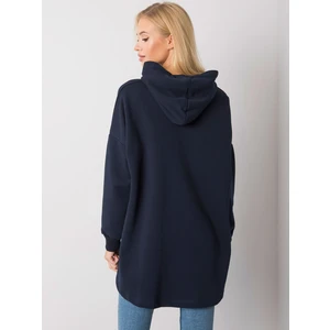 Dark blue cotton sweatshirt