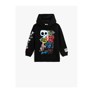 Koton Sweatshirt - Schwarz - Relaxed fit