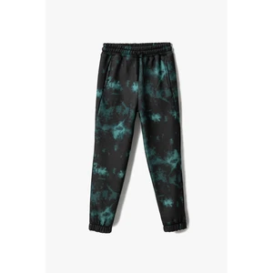 Koton Boys Black Patterned Sweatpants