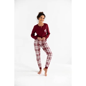 Zoraya Pyjamas Burgundsko Burgundsko