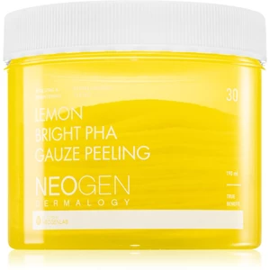 Neogen Dermalogy Clean Beauty Gauze Peeling Lemon Bright PHA peelingové pleťové tampóny pre rozjasnenie a vyhladenie pleti 30 ks