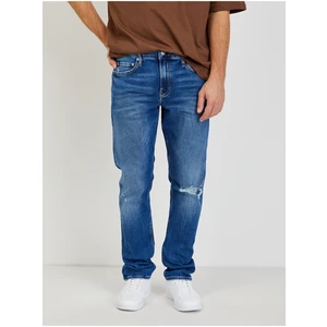 Modré pánské slim fit džíny Calvin Klein Jeans - Pánské
