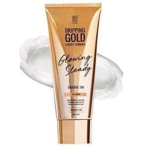 Dripping Gold Glowing Steady samoopalovací krém pro postupné opálení Light - Medium 200 ml