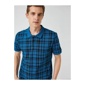 Koton Polo T-shirt - Dark blue - Fitted
