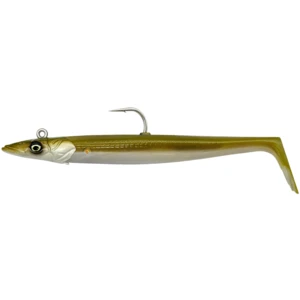 Savage gear gumová nástraha sandeel v2 sinking khaki 2+1 - 18 cm 86 g