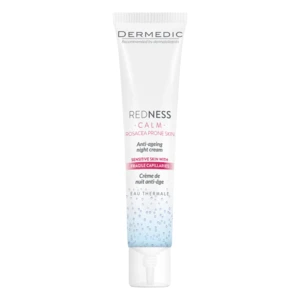 Dermedic Redness Calm nočný krém proti prvým vráskam pre citlivú pleť so začervenaním 40 ml