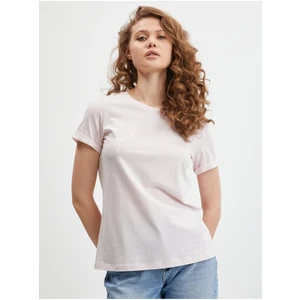 Light pink women's T-shirt Guess Agata - Women