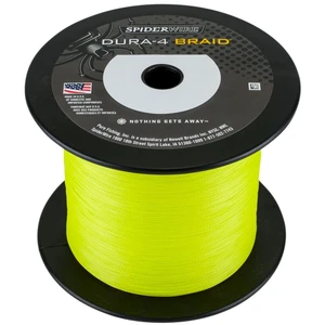 Spiderwire splétaná šňůra dura4 yellow-průměr 0,30 mm / nosnost 29 kg