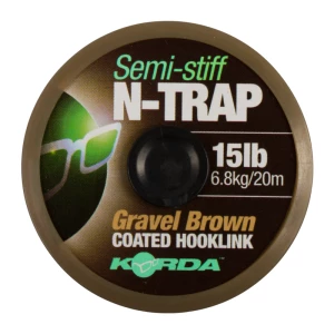 Korda šňůrka N-Trap Semi Stiff Gravel Brovn 15 lb