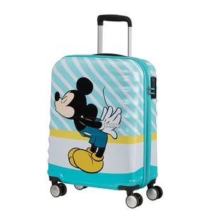 American Tourister Kabinový cestovní kufr Wavebreaker Disney Spinner 36 l - tyrkysová