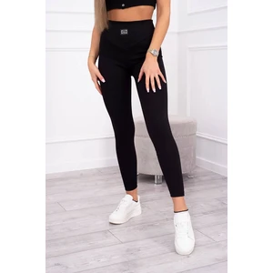 Ribbed leggings black