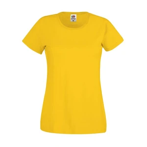 Yellow Women's T-shirt Lady fit Original Fruit of the Loom