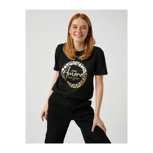 Koton T-Shirt - Black - Regular fit