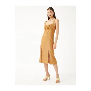 Koton Rachel Araz X - Linen Blend Midi Length Dress